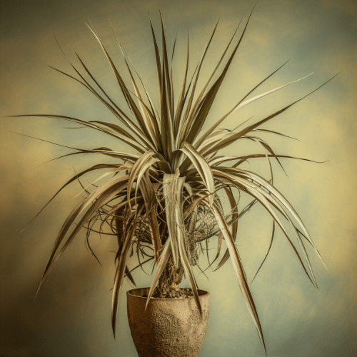 yucca bruine bladeren