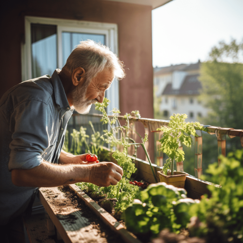 moestuinbak balkon