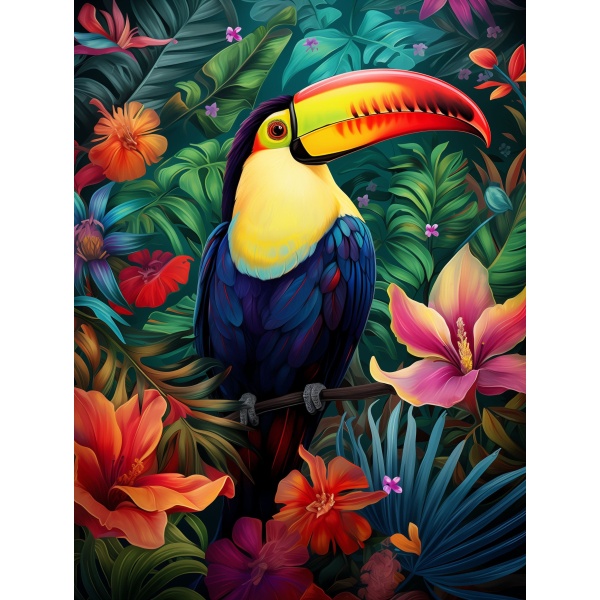 Kleurrijke Toucan in de Jungle