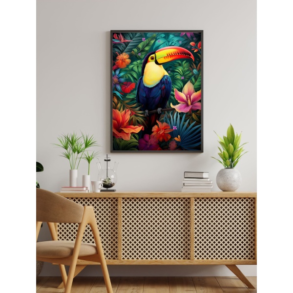 Poster van Toucan in de Jungle