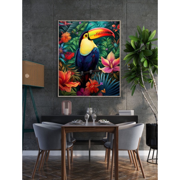 Kleurrijke Toucan wanddecoratie