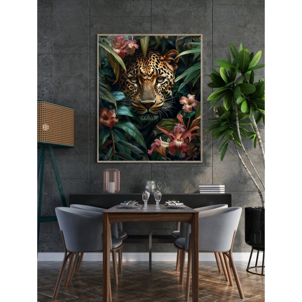 Luipaard wanddecoratie PlantArt poster