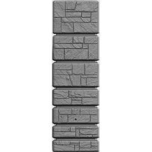 Regenton Stone Tower 350 liter - Grijs | Steen effect Muur regenton