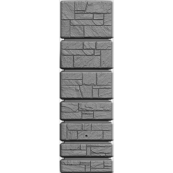 Regenton Stone Tower 350 liter - Grijs | Steen effect Muur regenton
