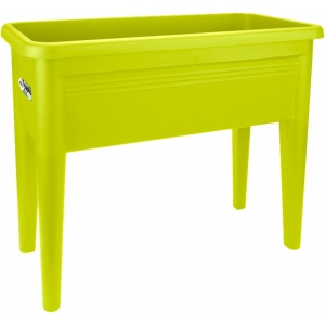 Elho Green Basics Kweektafel XXL 75 - Kweekbak op Poten - 100% Gerecycled Plastic - L 36.5 x W 75.5 x H 65.1 cm - Lime Groen