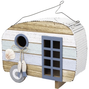 Cadeau - Vogelhuis / Vogelhuisje in de vorm van een vissershuisje - 22x17.5x7.5cm