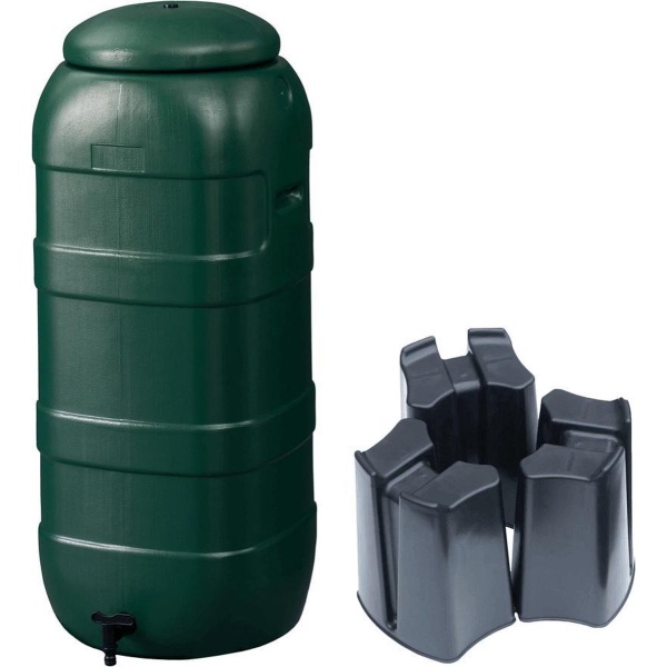 Regenton Rainsaver Groen 100 liter + Voet