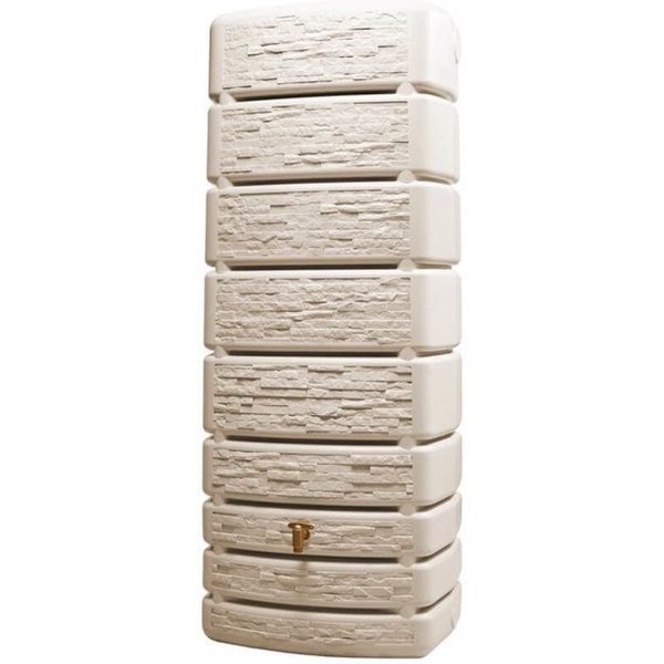 Regenton Slim - Stone Decor - 500 Liter - Beige